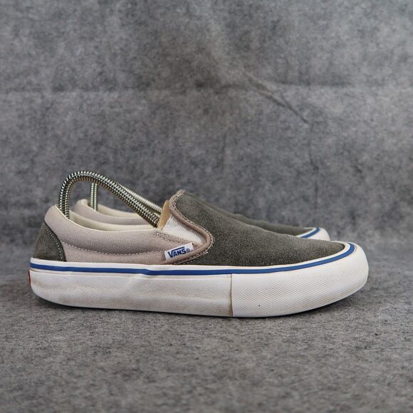 Vans Shoes Mens 7 Sneaker OG Slip On 59 Suede Canvas Skate Casual Ultracush Gray - Picture 2 of 14